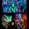 10/100 Stück Camping Leuchtstäbe Fluoreszenz Party Leucht-Halsketten Armbänder für Neon Geburtstagsparty Halloween Hochzeitsbedarf