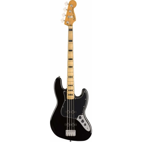 Squier by Fender Classic Vibe '70s Jazz Bass?, Maple Fingerboard, Black, with Soft Case