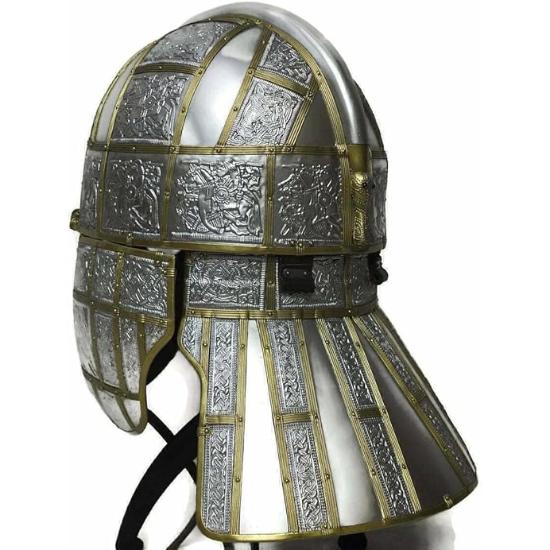 SCA Medieval Knight Armor Pre Viking Armour Sutton Hoo Helmet