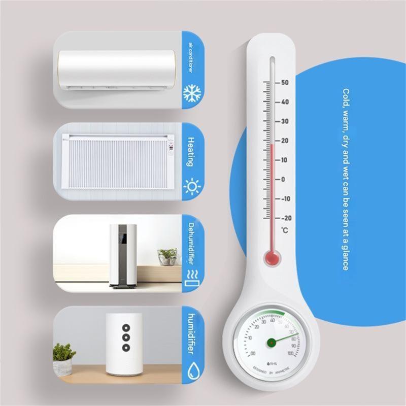 Wall Mounted Humidity Gauge For Indoor Outdoor Environment Barns Workshops