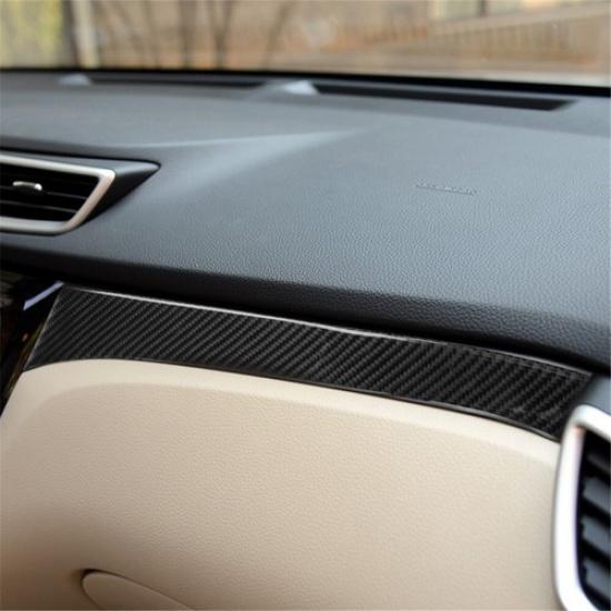 Carbon Fiber Passenger Side Dashboard Cover Trim For Nissan Rogue/X-Trail