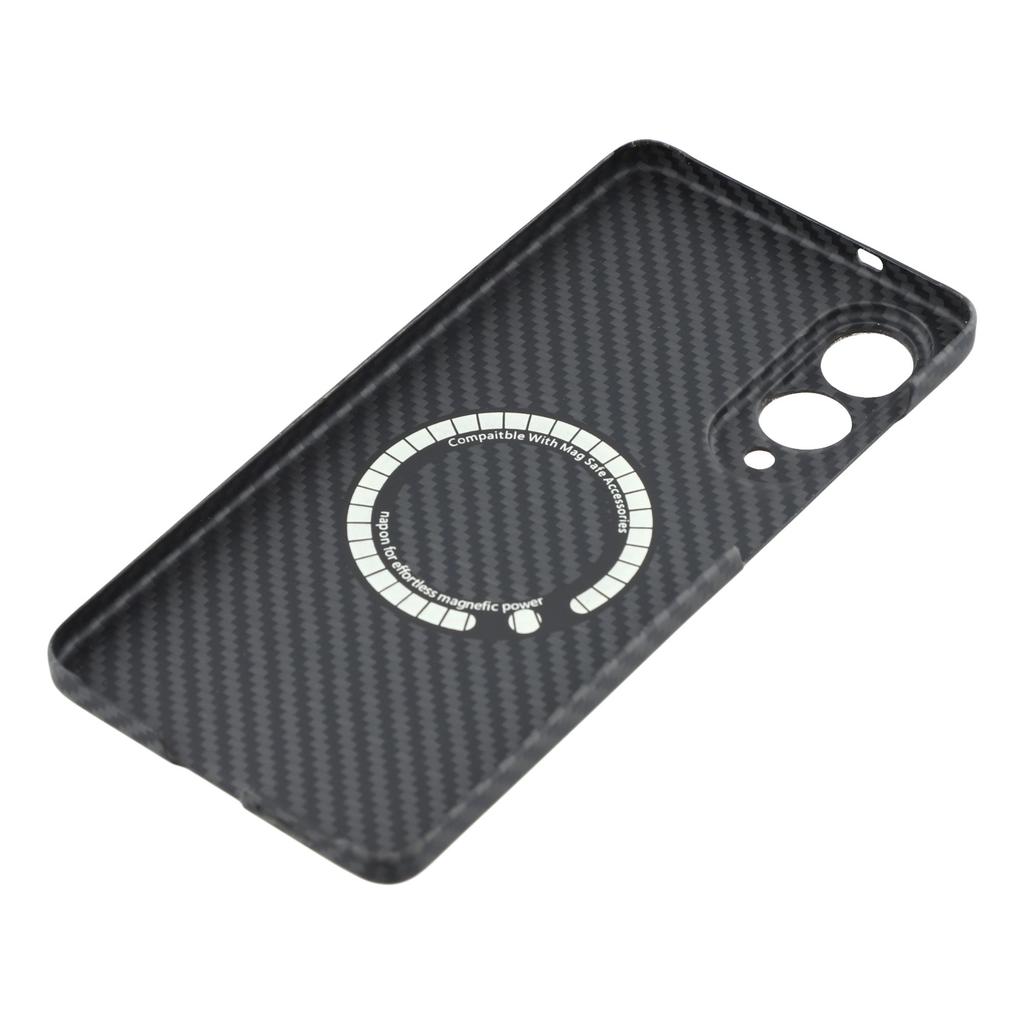 For Samsung Galaxy S25 Edge Magnetic Case 1500D Coarse Texture Aramid Fiber Phone Cover Precision Cut-Out