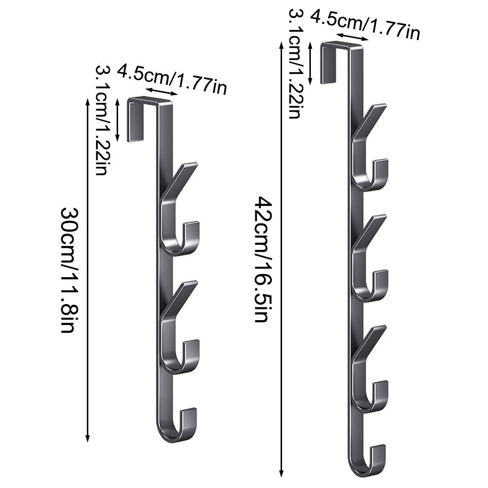 Easy Installation Door Hook-Strong Metal Coat Rack, Suitable for Clothes, Hats and Bags-Space Saving Design, Suitable for Bedroo