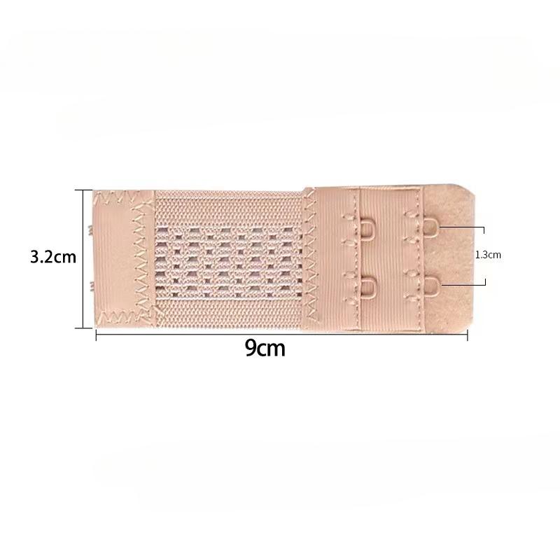 2Rows 2Hooks Bra Extender for Women's Elastic Bra Extension Strap Hook Clasp Expander Adjustable Belt Buckle Underwear