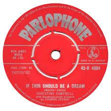 

7inch Record CHRISTINE CAMPBELL If This Should Be A Dream 45R4984 Parlophone 1963 UK Pop Used