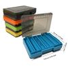 1PC 12 Compartments Fishing Tackle Organizer With 2 Buckle Plastic Clear Storage Case Double Sided Fishing Lure Boxes