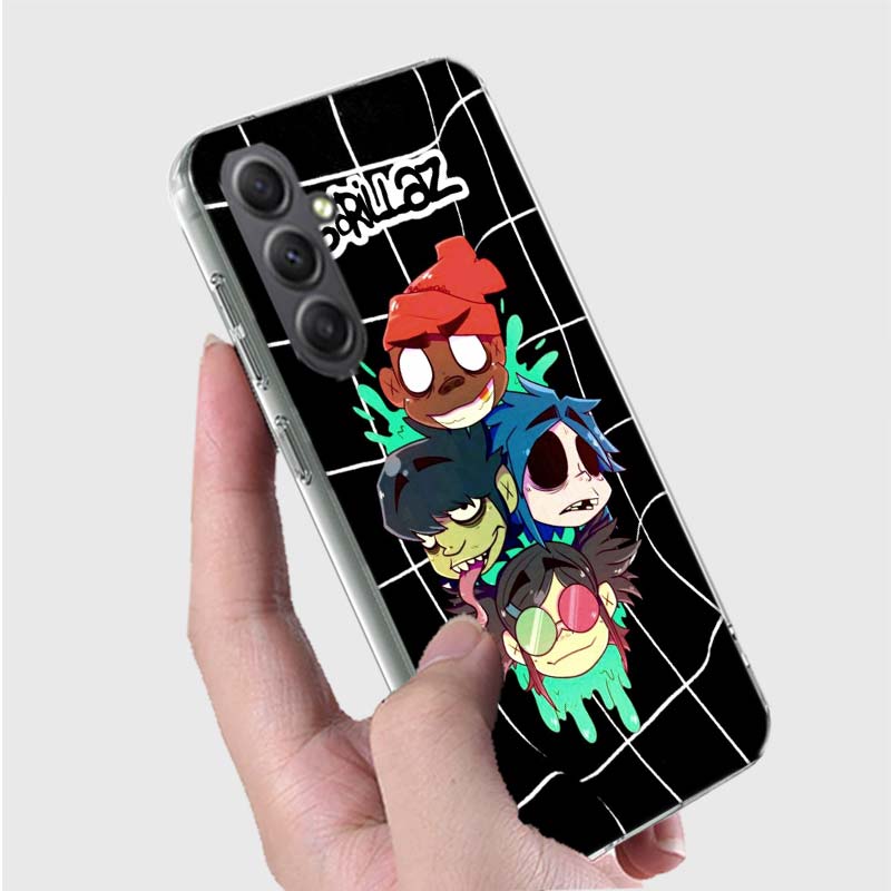 Gorillaz Anime Phone Case For Samsung A16 A26 A36 A56 A17 A03S A04S A02S A05S A50S A30 A20 A70S A40 A21 Galaxy Note 20 10 9 8 Co