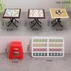 1Set Mini Gomoku Chess Flying Chess Model Dollhouse Simulation Miniature Doll House Accessories Desktop Decoration