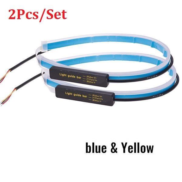 2ks 30/45/60cm LED pásek do auta Denní svícení Univerzální LED pásek trubice LED pásek