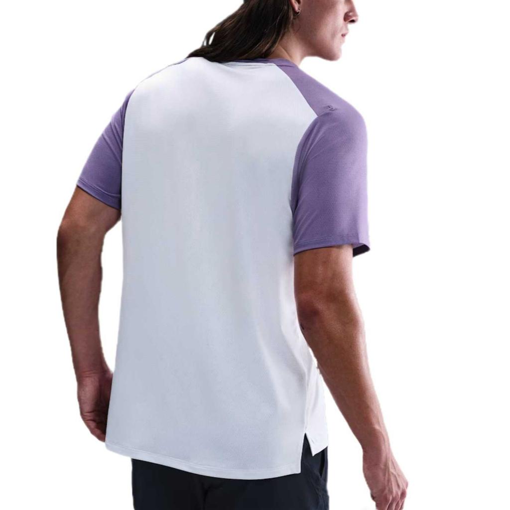 Nike Court Advantage Tennis Stylish Minimalist Aesthetic Solid Color Short Sleeve T-Shirt Men Tops White Purple FZ9845-527
