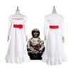Očarující Annabelle Creation Halloweenská hororová panenka Bílé šaty Pro dívky a dospělé