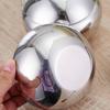 Stainless Steel Seasoning Jar Sugar Cereal Spice Bowl Drum-Shaped with Spoon Lid Kitchen Storage Pot Seasoning Bottle