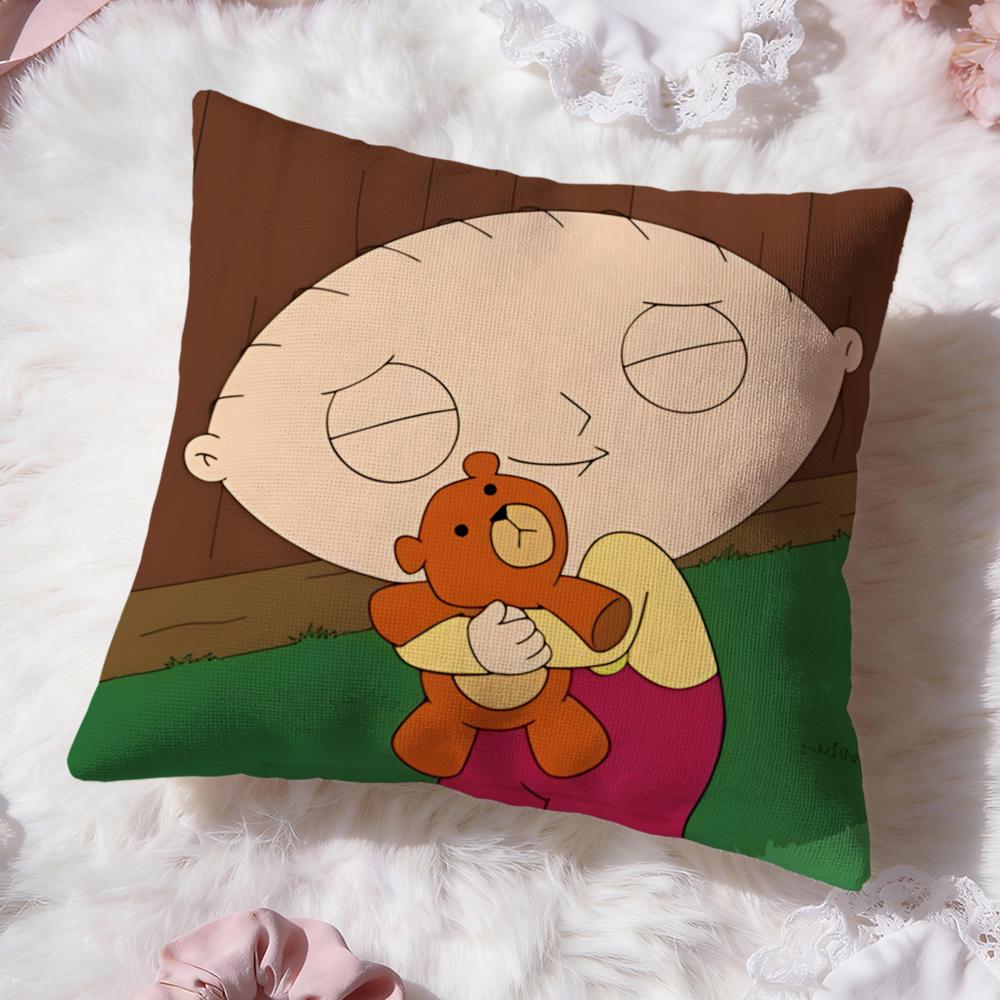Anime F-Family GuyS Cushion Cover Premium Comfort Reversible Pillow Cove -Two In One Design for Any Room & Car Interior