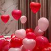 20 Pièces Ballons en Forme de Cœur Rouge Rose Noir Ballon en Latex pour Décoration DIY Saint-Valentin Fiançailles Mariage Fête Anniversaire