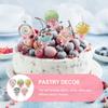 20 Pcs Cake Insert Picks Decor Colorful Toppers Ornament Inserting Dessert Delicate Lollipop
