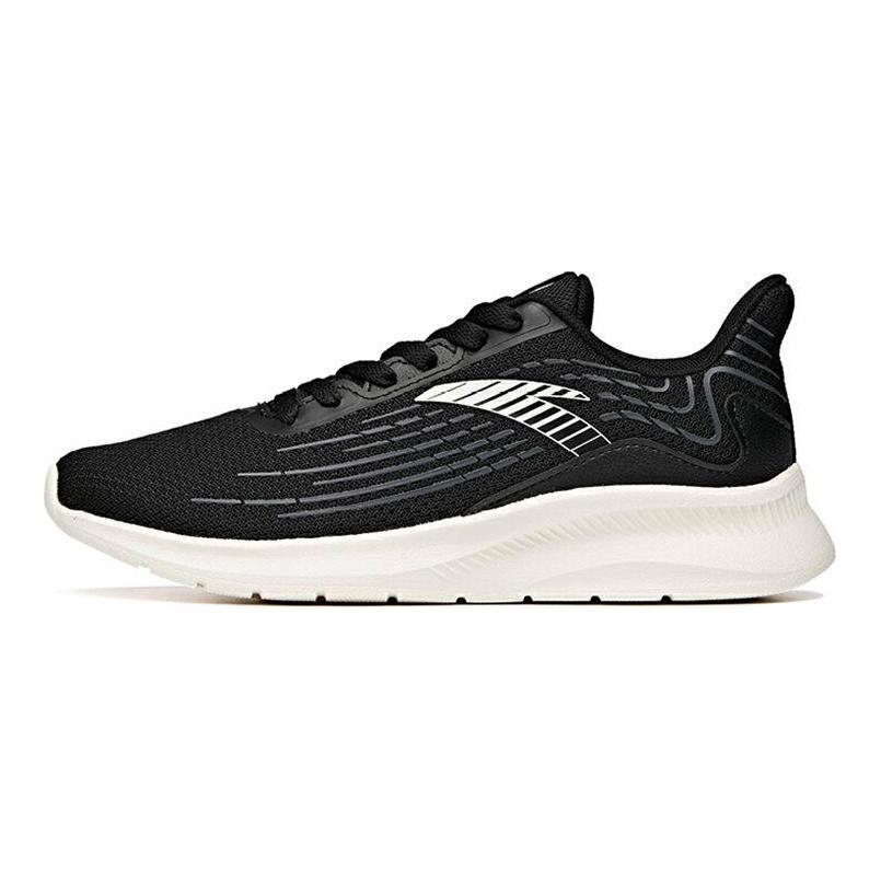 Anta Comfortable Casual Low-Top Running Shoes Women Sneakers Black Gray White 122115577-1
