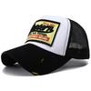 Neue Baseballkappe mit Buchstabenstickerei für Herren mit Netz-Snapback-Hut Chapeau Homme Sommer Atmungsaktiv Y2K Trucker Caps für Damen