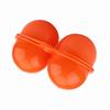 Plástico 2 piezas Portahuevos Caja de almacenamiento contenedor Para uso de picnic al aire libre Camping(naranja)