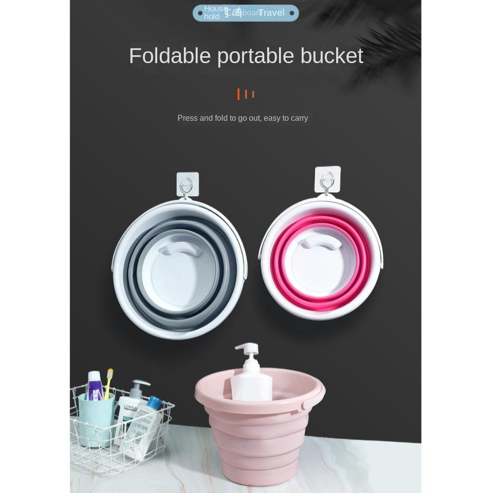 Water Storage Portable Folding Bucket 5/10L Kitchen Camp Bucket  The Songkran Festival