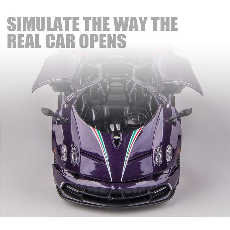 1/32 Pagani Huayra Dinastia Diecasts Игрушечные транспортные средства Модель автомобиля — фото 6
