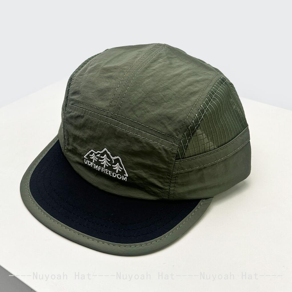 New Unisex Color Block Embroidered Letters Trees Solid Baseball Hats Sunshade Quick-dry Versatile Outdoor Peaked Caps Casual Ins
