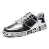 Fashion New Gold Glitter Sneakers Couple Casual Walking Shoes Men Hip-hop Streetwear Skateboard Trainers Women Flat Designer Footwear