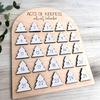 Yousheng Acts of Kindness Advent Calendar Farmhouse Rustic Wooden 25-Day Sharing Kindness Countdown Calendar Christmas Decoration
