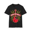 Rock'n'Roll Guitar T-Shirt, Rock Music Fan Tee, Regular Fit Top