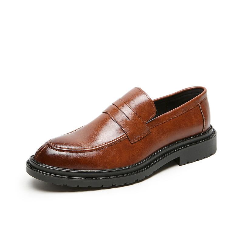 

Xinyida British fashion casual business men s shoes Tao source lazy shoes model 9715-D 44 коричневий