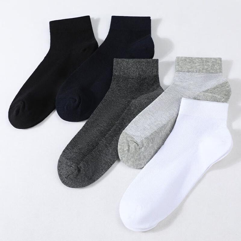 Langsheng Men's Mesh Casual Socks