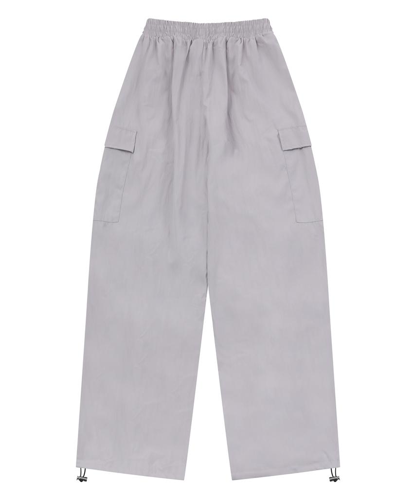 MUCENT Gross Poly Parachute Pintuck String Cargo Pants Unisex (5 Colors)