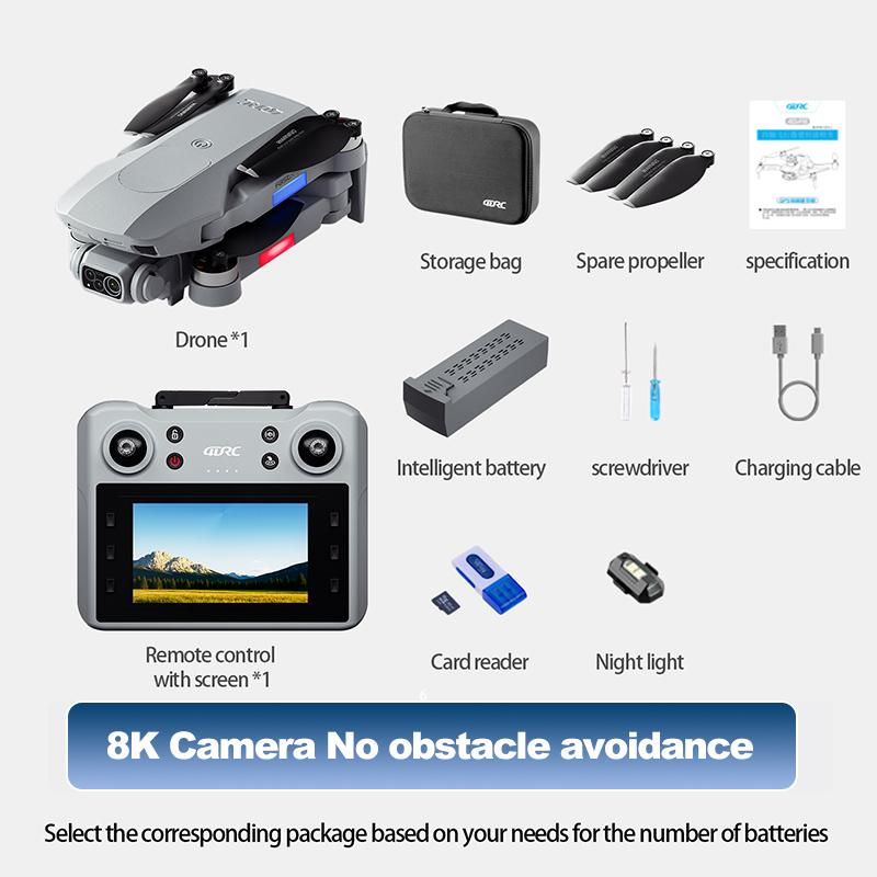 4DRC F8 PRO MAX Remote Control Drone 5G WIFI RC Dron With Screen Quadcopter Obstacle Avoidance 8K HD Dual Camera FPV Dron Toys