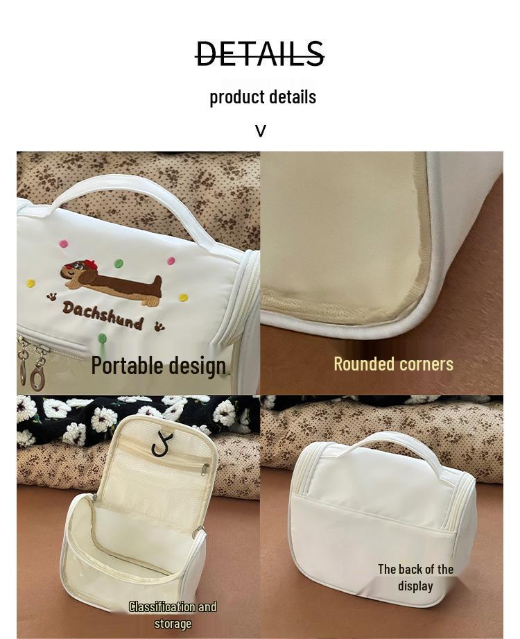 Transparent Waterproof Makeup Bag: Large-Capacity, Portable Travel Cosmetics Storage for Women