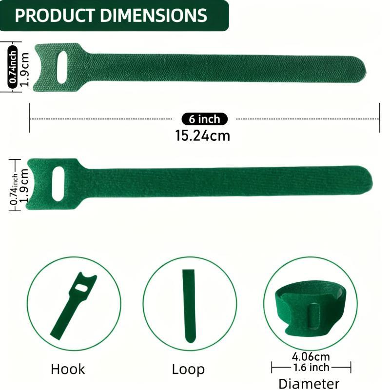 Xiaomi Reusable 6-Inch Non-Slip Nylon with Adjustable Closure, Durable Plant Support, for Climbing Plants, Gardening Applications