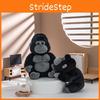 Cartoon Cute Lying Posture Black Gorilla Plush Toy Pendant For Bag Decoration