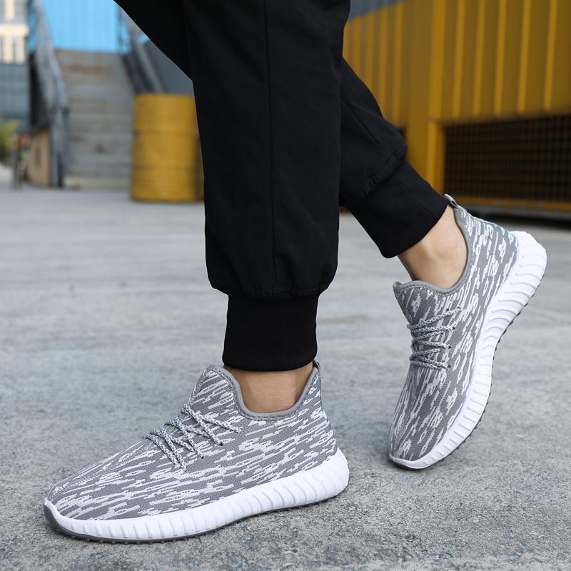 Fashion Leisure Sneaker Men's Shoes Summer Platform Outdoor Running Soft Soled Comfortable Casual Mesh Walking Shoes Tenis Masculino