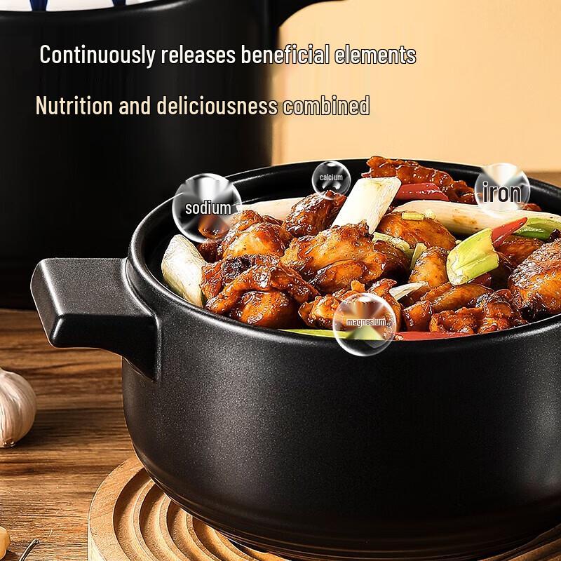 Oumeida Japanischer Keramik-Tontopf & Schmortopf