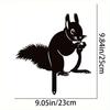 Rabbit/Squirrel Figurines Hollow Dust Proof Wrought Iron Realistic Rabbits Art Sculpture for Garden Party Decor Metal Home Yard