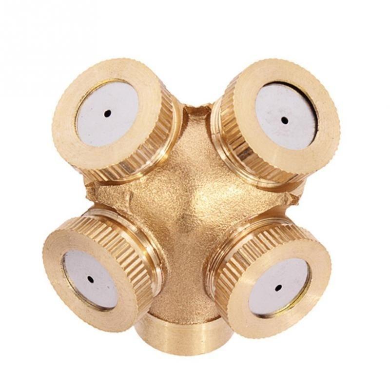 Garden Watering Brass Spray Misting Nozzle Garden Sprinklers Water Connector