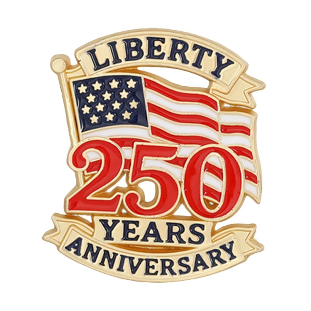 250th Anniversary Lapel Enamel Pin Multi-Purpose Gift Jewelry Independence Day Holiday Gifts for Women Men