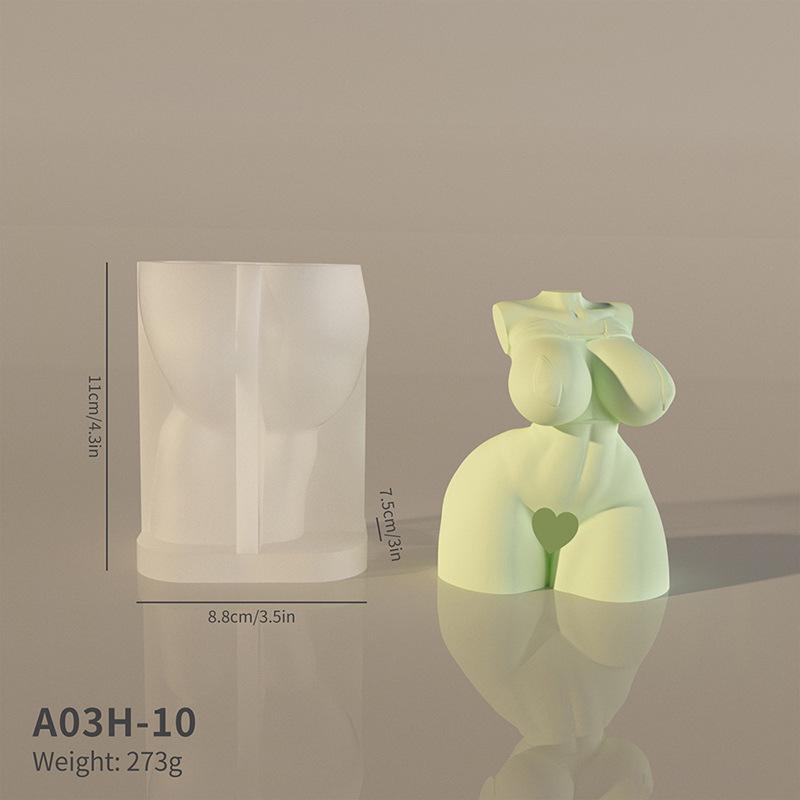 3D Human Silicone Candle Mold Diy Aromatherapy Candle Handmade Decoration Soap Chocolate Tool Cake Mold