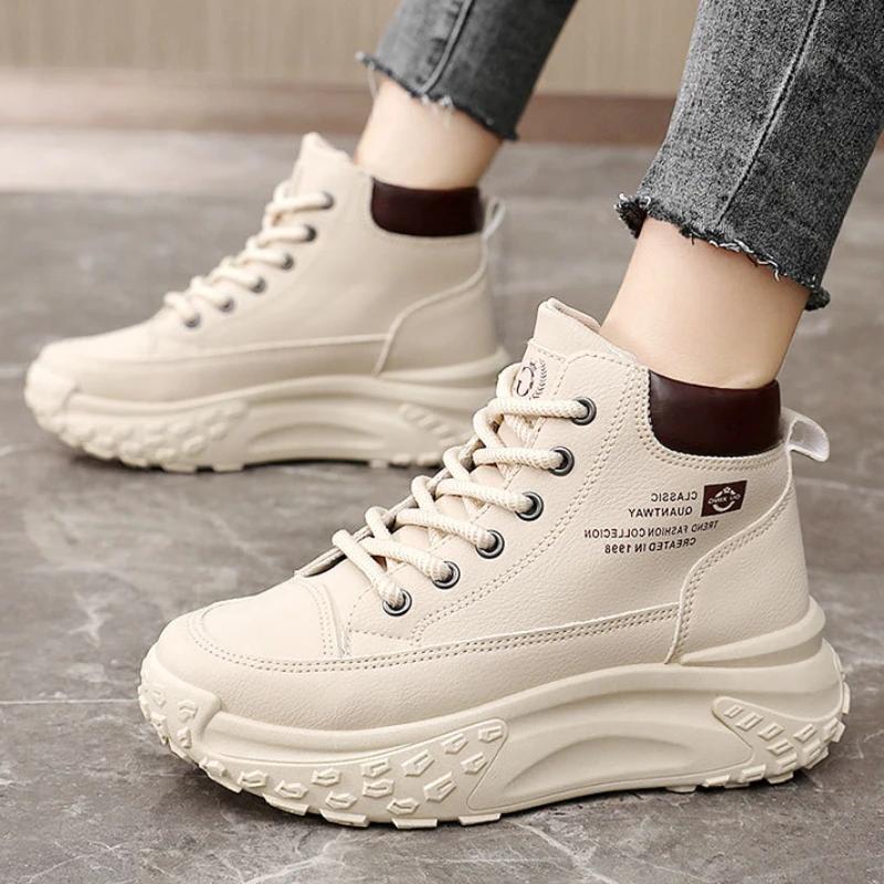 Women's Platform Sneakers Fashion High Top Casual Shoes for Women Luxury Designer Ankle Boots Women Running Shoes tenis de mujer