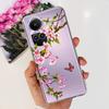 For Oppo Reno10 Pro Case Reno 10 5G Cover Soft TPU Black Silcione Bumper Coque For Reno 10pro Global Funads Women Fashion Print