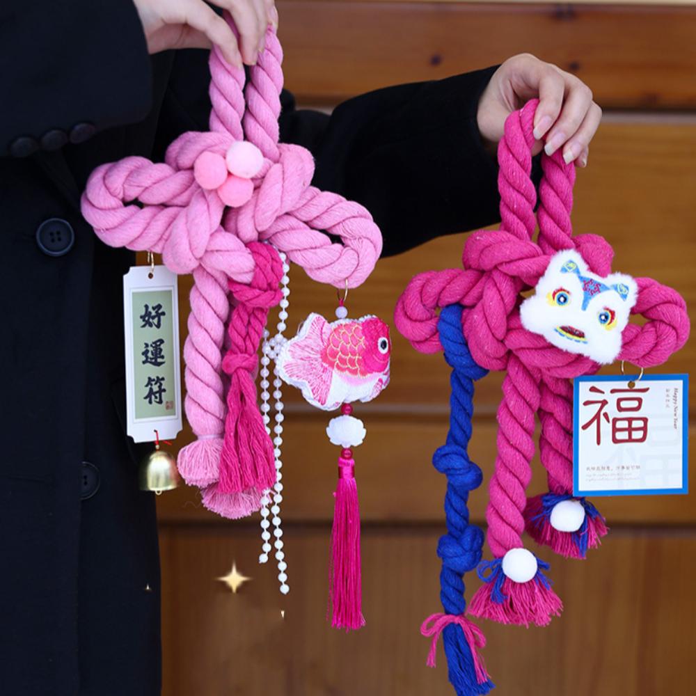 Hand-wove Spring Festival Pendants Red New Year Decoration Chinese Knot Pendant Living Room
