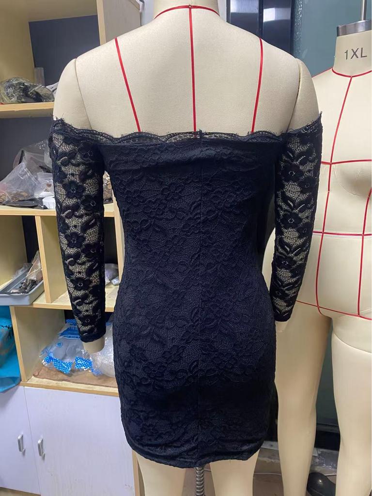 2026 Spring/Summer Elegant Bodycon Lace Dress - Women's Fashion