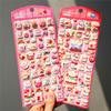 Kawaii Japanese 3D Lucky Cat Daruma Double-Layer Bubble Sticker For Scrapbooking Cute Diy Phone Case School Stationery Supply