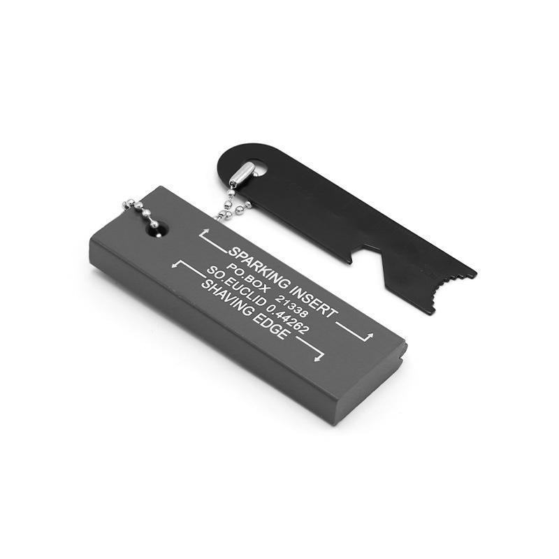 US-Style Magnesium Flint Fire Starter: Outdoor Survival, Waterproof Camping Tool with Rod & Strip