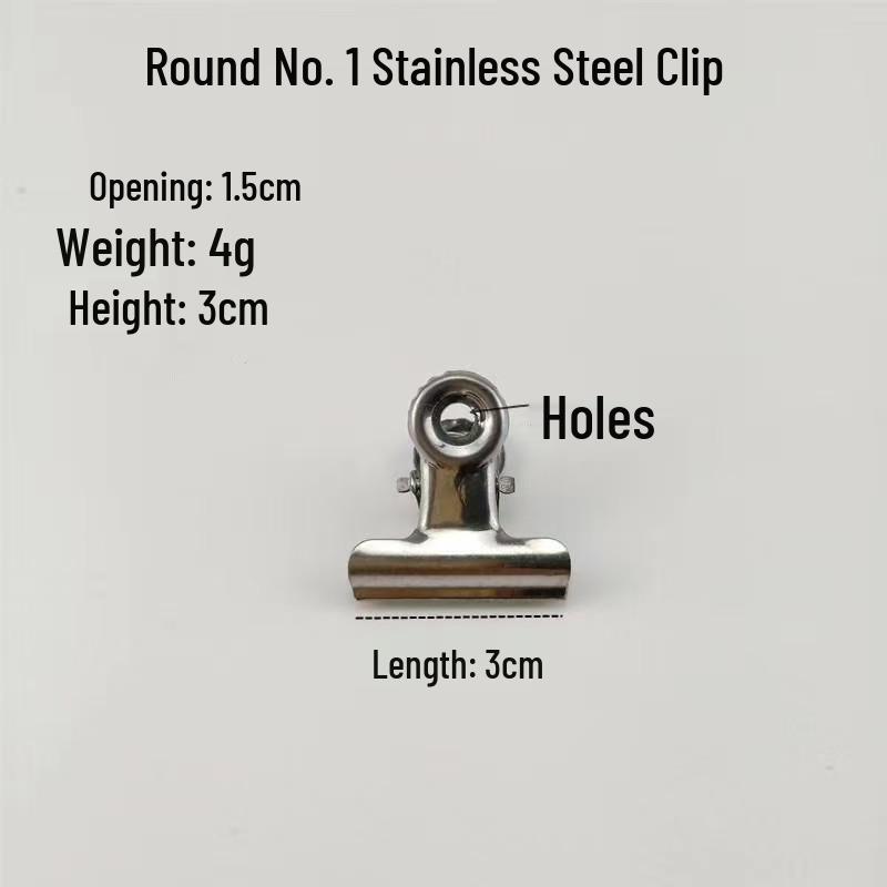 Stainless Steel Office Stationery Folder & Ticket Clip