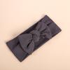 2022 Organic Cotton Baby Bow Knot Knitted Ribbed Infant Newborn Headbands for Babies  18 Colors Baby Accessories
