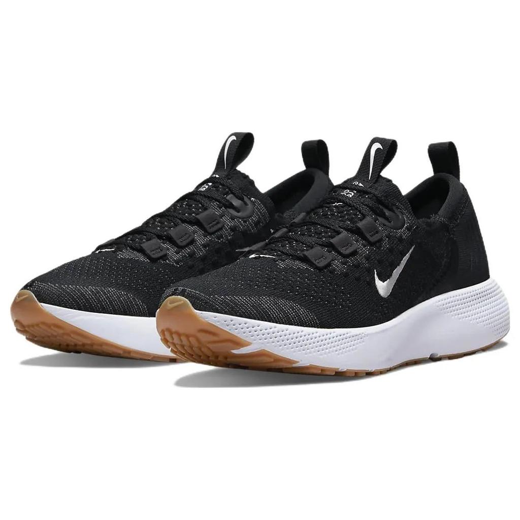 Nike Womens React Escape Run Flyknit 'Black White' (women's sizes) Black / White / Iron Grey Casual Shoes DC4269 001